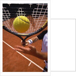 Man playing tennis by Anonymous