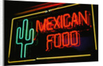 Mexican restaurant neon writing by Anonymous