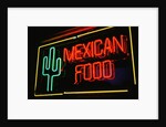 Mexican restaurant neon writing by Anonymous