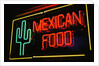 Mexican restaurant neon writing by Anonymous