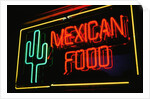 Mexican restaurant neon writing by Anonymous