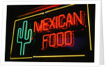 Mexican restaurant neon writing by Anonymous