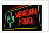 Mexican restaurant neon writing by Anonymous