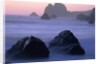 USA, California, Redwood National Park, Rocky shore with surf, dusk by Anonymous