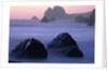 USA, California, Redwood National Park, Rocky shore with surf, dusk by Anonymous
