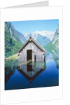 Fisherman's house in the Ober Lake, Bavaria, Germany by Anonymous
