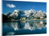 View of town, Lake Misurina, Alps, Italy by Anonymous