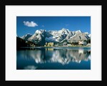 View of town, Lake Misurina, Alps, Italy by Anonymous