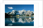 View of town, Lake Misurina, Alps, Italy by Anonymous