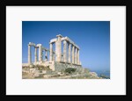 Poseidon Temple in the Sounion National Park, Greece, Attica by Anonymous