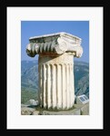 Ionian column an the Holly Street in Delphi, Greece by Anonymous