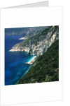 Steep coast on Kefalonia, Greece by Anonymous