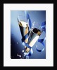 Two champagne glasses and ribbons by Anonymous
