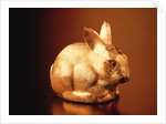Golden Easter bunny by Anonymous