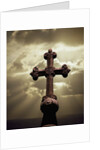 Sunbeams Backlighting Cross by Anonymous