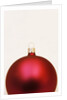 Red Christmas tree decorations by Anonymous