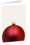Red Christmas tree decorations by Anonymous