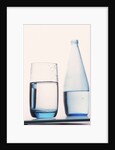 Bottle and glass of water by Anonymous