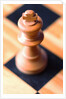 King chess piece on chessboard by Anonymous