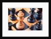 Chess pieces on chessboard by Anonymous
