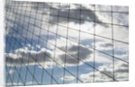 Sky seen through suspension cables by Anonymous