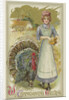 With Thanksgiving Greeting Postcard by Anonymous
