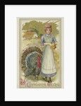 With Thanksgiving Greeting Postcard by Anonymous