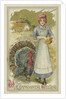 With Thanksgiving Greeting Postcard by Anonymous