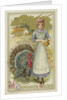 With Thanksgiving Greeting Postcard by Anonymous