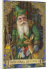 Christmas Greetings Postcard with Father Christmas by Anonymous