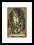 Christmas Greetings Postcard with Father Christmas by Anonymous