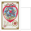 To My Valentine Postcard with Cupids and Hearts by Anonymous