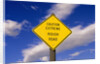Rough Road Highway Sign, Yellowstone National Park, Wyoming by Anonymous