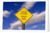 Rough Road Highway Sign, Yellowstone National Park, Wyoming by Anonymous
