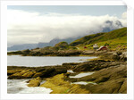 Norway/Lofoten: rocky coast and mountain Himmeltinden by Anonymous