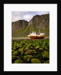 Norway/Lofoten: stranded trawler near Unstad by Anonymous