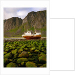 Norway/Lofoten: stranded trawler near Unstad by Anonymous