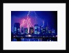 Lightning over the skyline of Frankfurt/Main by Anonymous