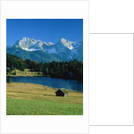 Lake 'Geroldsee' and the so called 'Karwendel' mountains by Anonymous