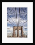 Low angle view of suspension cables, Brooklyn Bridge, New York City, New York, USA by Anonymous