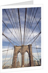 Low angle view of suspension cables, Brooklyn Bridge, New York City, New York, USA by Anonymous