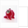 Kitten Wearing Feather Boa by Anonymous