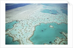 Aerial view of the Great Barrier Reef, Queensland, Australia by Anonymous