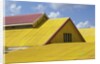Detail view of a yellow rooftop by Anonymous