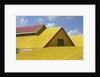 Detail view of a yellow rooftop by Anonymous