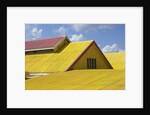 Detail view of a yellow rooftop by Anonymous