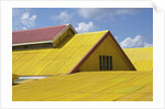 Detail view of a yellow rooftop by Anonymous