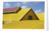 Detail view of a yellow rooftop by Anonymous