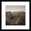 Row of Moai statues, Easter Island, Chile by Anonymous