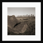 Row of Moai statues, Easter Island, Chile by Anonymous